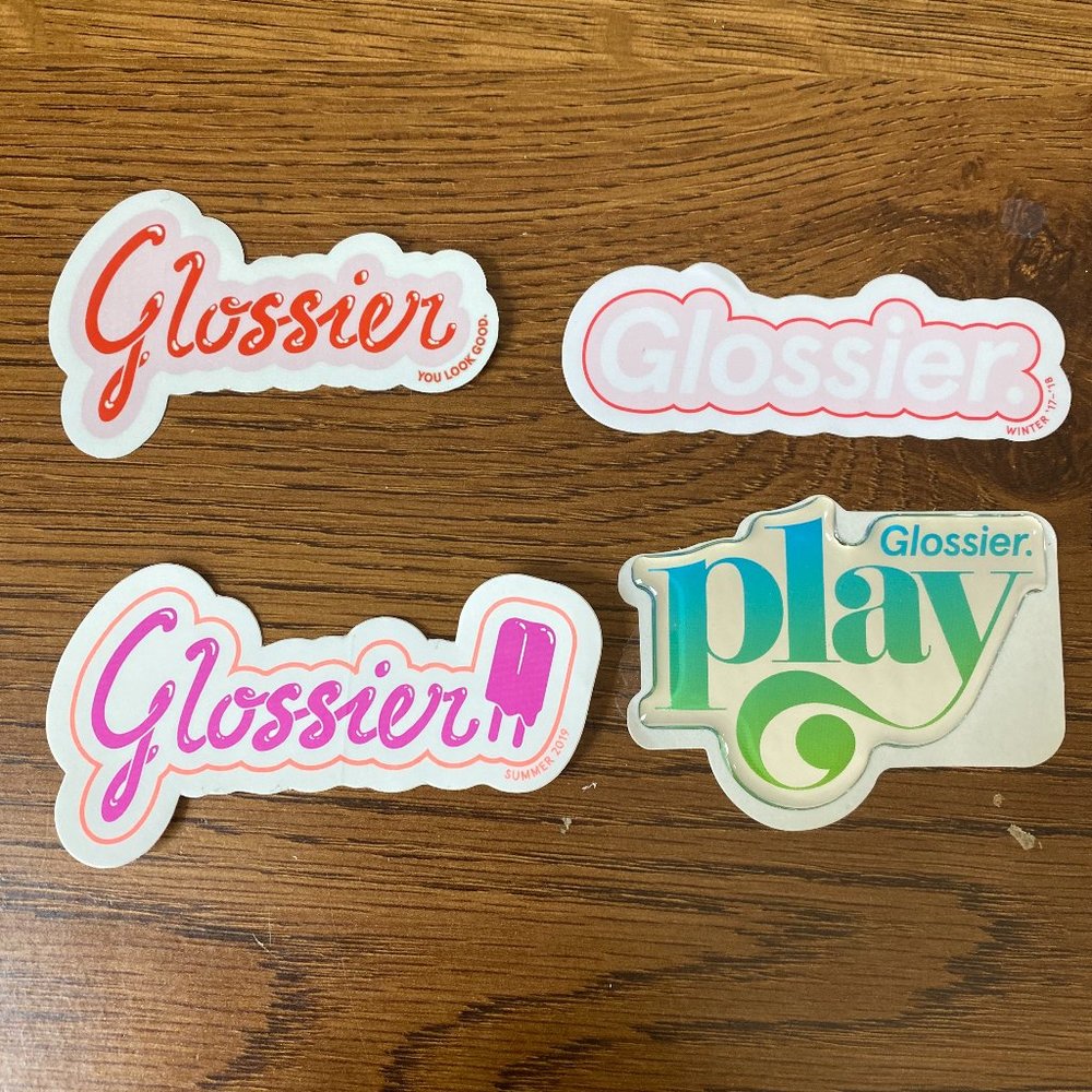 [NWT] Glossier Decals [Set of 4 Stickers]